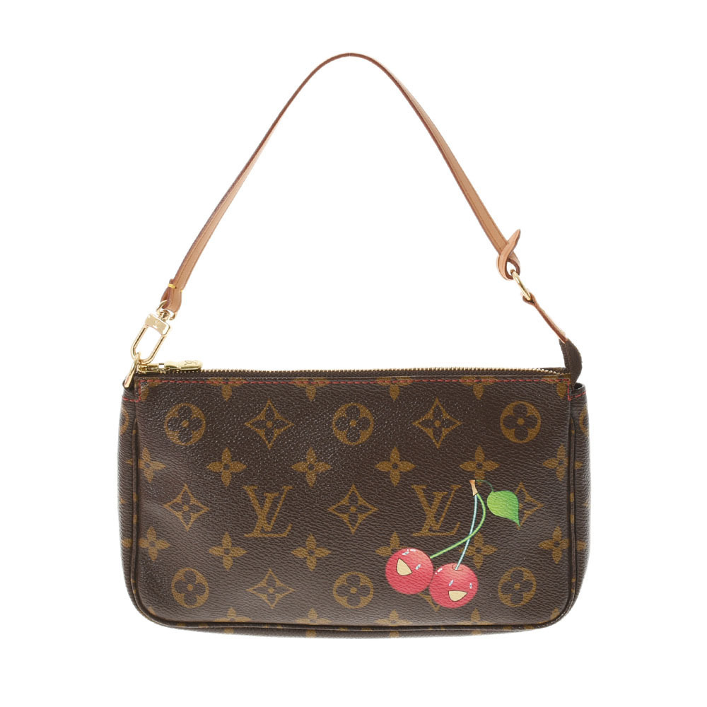 Louis Vuitton Monogram Cherry Brown Canvas Accessory Pouch